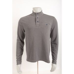 Johnnie-O Hangin' Out Top Shirt Harding Size S Steel Gray Burn Out Wash NWT